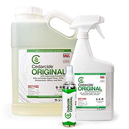 Cedarcide Original Kit (Large) Cedar Oil Bug Spray Kills and Repels Fleas, Ticks, Ants, Mites and Mosquitoes