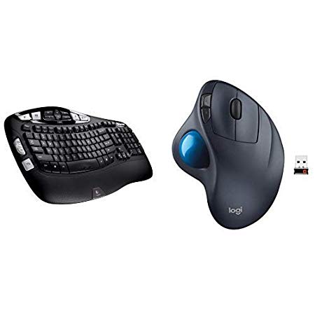 Logitech K350 Wireless Keyboard and M570 Wireless Trackball