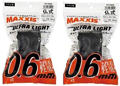 2本セット MAXXIS(マキシス) 正規品 ウルトラライトチューブ 700×23/32c 仏48ｍｍ OPP袋パッケージ