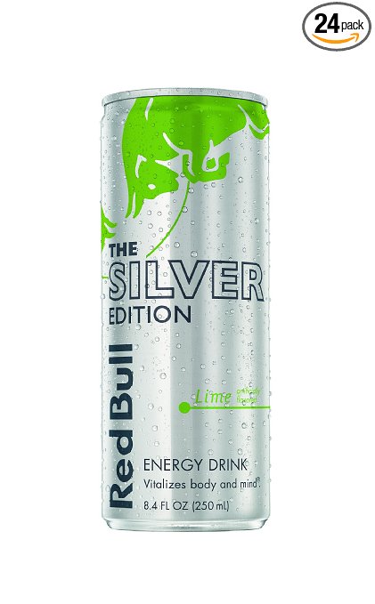 Red Bull Silver Edition, 8.4 oz Cans  (Pack of 24)