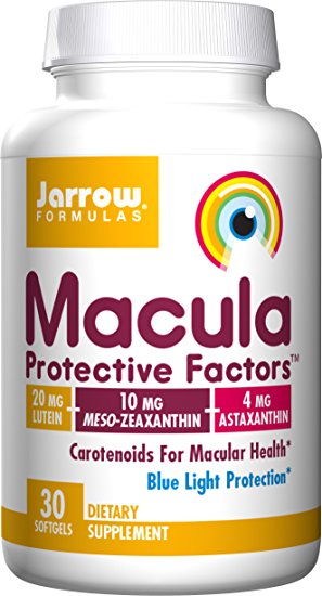 Jarrow Formulas Macula Protective Factors Lutein/Zeaxanthin/Astaxanthin Softgels, 30 Count