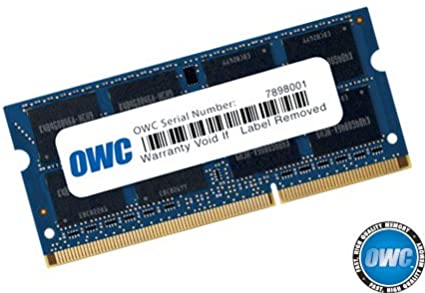 OWC 8.0GB 1333MHz 204-Pin DDR3 SO-DIMM PC3-10600 CL9 Memory Module, (OWC1333DDR3S8GB)