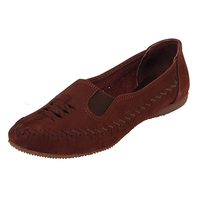 Catwalk Brown Leather Casual Shoes for Women's