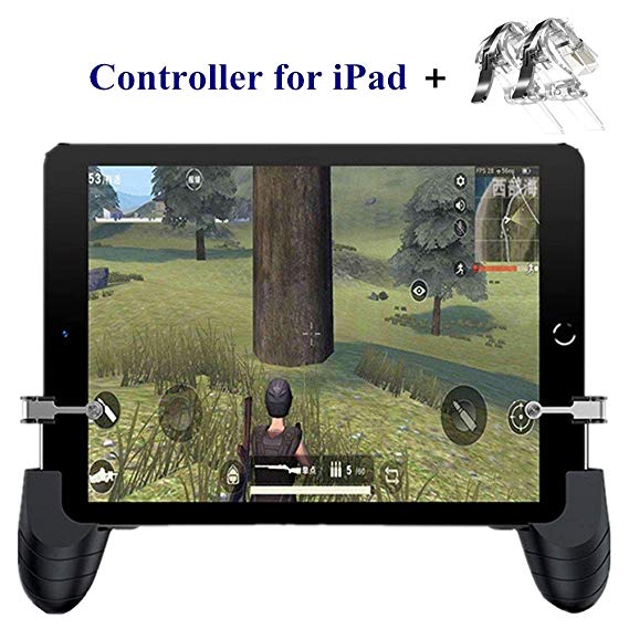 Tablet Game Controller - Aovon Mobile Gamepad Sensitive Shoot Aim Trigger Button for PUBG/Knives Out, Support 4.5-12.9 inch iPad Tablet & Smartphone