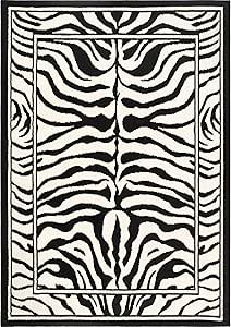 Home Dynamix Zone Sabra Area Rug 21"x35", Graphic/Print Black