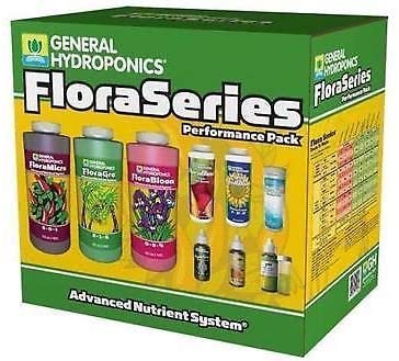 General Hydroponics Flora Series Performance Pack -GRO Micro Kool Bloom Kleen GH