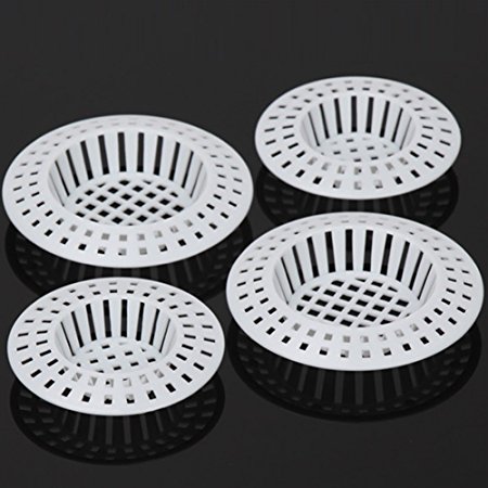 4 In 1 Bath Sink Protector Hair Catcher Stopper/Strainer/Snar,2 Large & 2 Small