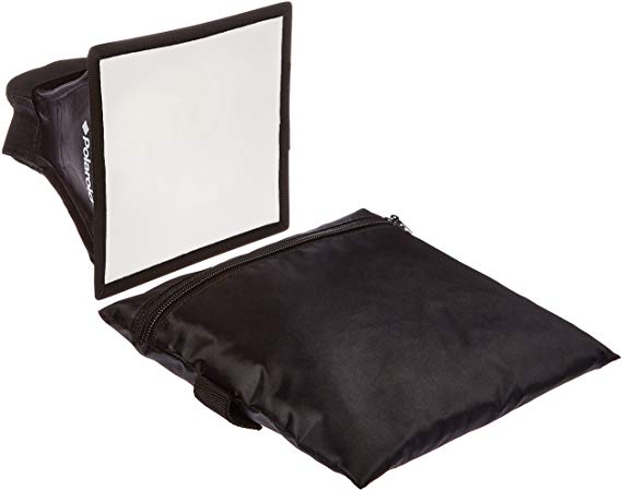 Polaroid Universal Studio Soft Box Flash Diffuser for Canon EOS, Nikon, Olympus, Pentax, Panasonic, Sony, Sigma, & Other External Flash Units (7" x 6" Screen)