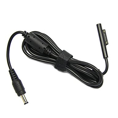 Delippo 4.9ft/1.8m Tablet Charging Cable for Microsoft Surface Pro 3 Pro 4 12 Inch Tablet Power Charger Cable Charging Tablet Adapter Cord Lead(Black)