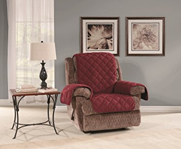 Sure Fit SF44978 Microfleece Pet Recliner Furniture Cover - Burgundy