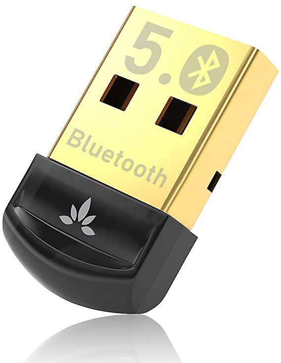 Avantree DG45 Bluetooth 5.0 USB Adapter for Windows PC, Bluetooth Dongle for Desktop Laptop Computer, Supports Bluetooth Headphones, Speakers, Keyboard, Mouse, Printers, Data Transfer, Music & Calls