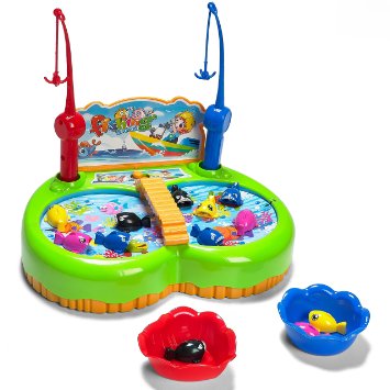 Prextex Kids Magnetic New Style Fishing Game with Sound