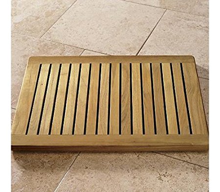 New Grade A Teak Wood 24" Door / Shower/ Spa / Bath Floor Mat #WHAXFM