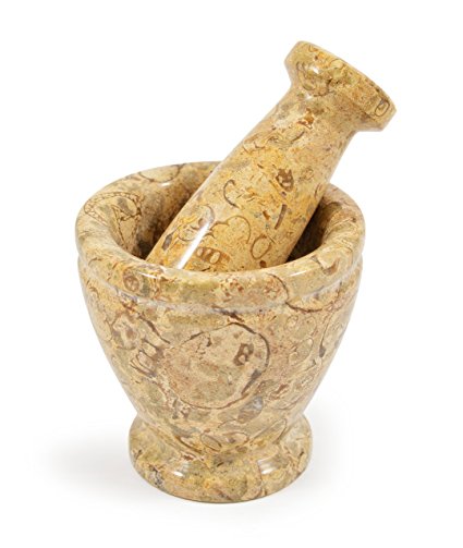 Mini Fossilstone Pestle & Mortar by Fossil Gift Shop