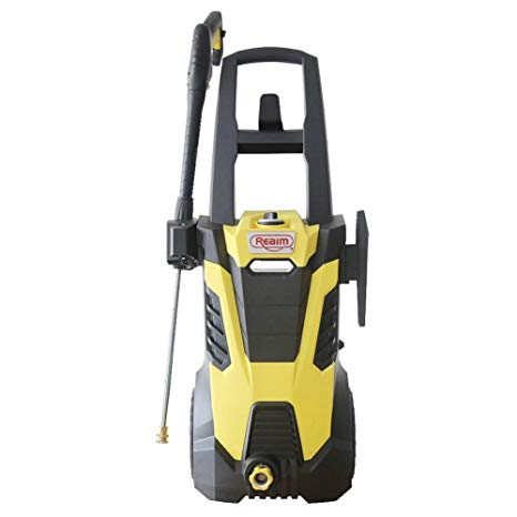 Realm BY02-BCMH, Electric Pressure Washer, 2300 PSI, 1.75 GPM, 14.5 Amp with Spray Gun,5 Spray Tips,Built in Soap Dispenser,Yellow Black