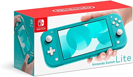 Newest Nintendo Switch Lite Game Console, 5.5 inch LCD Touchscreen, Built-in Plus Control Pad, Speakers, 3.5mm Audio Jack, Speakers, with CUE 128GB Micro SD Card (Turquoise)