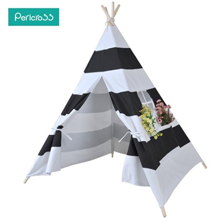 Pericross Indoor Indian Playhouse Toy Teepee Play Tent for Kids Toddlers