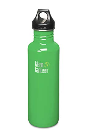 Klean Kanteen Classic Single Wall Stainless Steel Water Bottle with Leak Proof Loop Cap