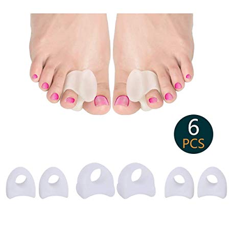 Orthopedic Bunion Corrector,Bunion Corrector,Speesun Gel Toe Separators, Toe Inflammation Pain Relief, to Help Relief a Curved Toe, 6 Piece