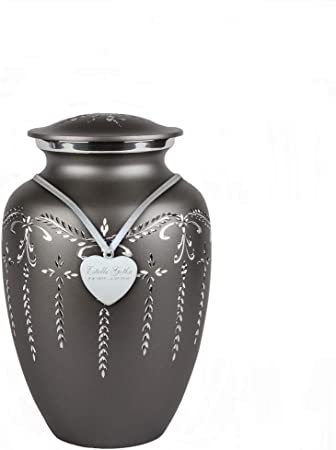 Perfect Memorials Custom Engraved Medium Fancy Flourish Cremation Urn