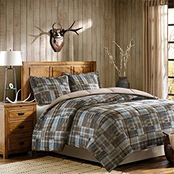 Woolrich White River Down Alt Mini Comforter Set, King, Multicolor