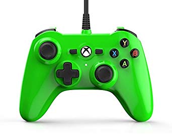 Mini Wired Controller - Microsoft Officially Licensed for Xbox One / Xbox One S / Xbox One X  ( Electric Green )