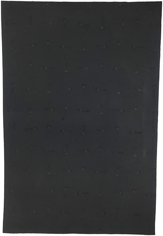 KANEIJI Shoe Repair Rubber Soling Sheet, 57 * 38cm, Different Colors and Thickness can Choose, 1 Sheet (Black, 2mm Thickness)