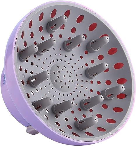 Hairizone Universal Diffuser for Hair Dryers with Nozzle D=1.7"-2.6" for Curly or Wavy Hair Styling, Dry and Gain Maximum Volume without Frizz, Lavender