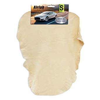 Chamois Cloth for Car Shammy Towel 24'' x 16'' (2.5 sq ft) Car Drying Towel Absorbent Real Leather Lint Free Streak Free for Car Wash 1 Pack