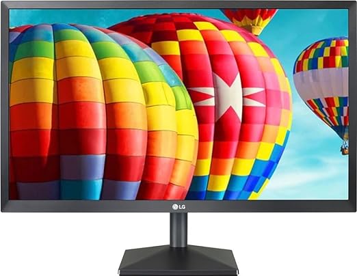 LG 24” Monitor IPS FHD, AMD FreeSync, 75Hz Refresh Rate, 5ms Response time, FreeSync HDMI 16:9 Virtually Borderless Design VGA, HDMI w/GM Accessory