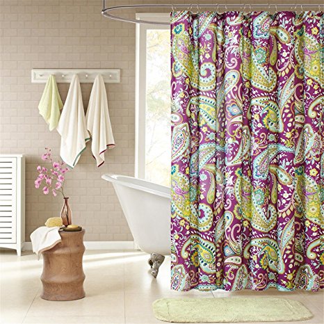 Intelligent Design ID70-055 Melissa Shower Curtain, 72 x 72", Purple