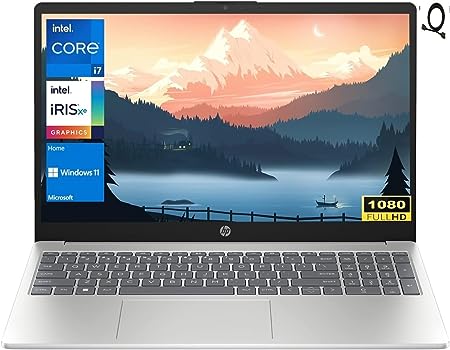 HP 2023 14 inch FHD Laptop, Anti-Glare IPS Display, 13th Gen Intel i7-1355U Processor, 64GB RAM 1TB PCIe SSD, Backlit Keyboard, True Vision HD Webcam, WiFi 6, Bluetooth, Windows 11 Home, Silver