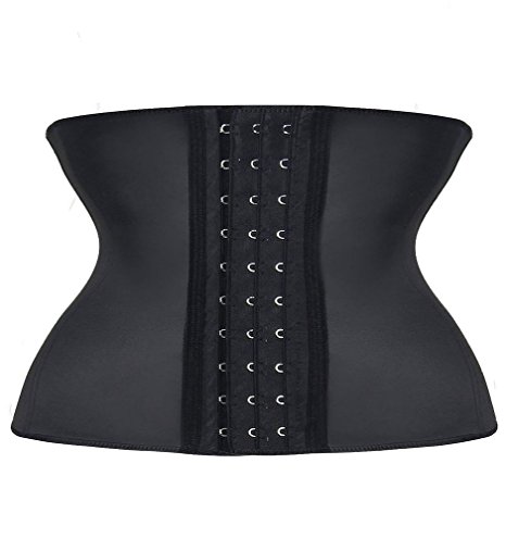 YIANNA Women's Underbust Latex Sport Girdle Waist Training Corset Waist Body Shaper