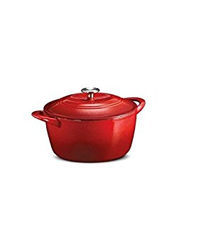 Tramontina 6.5 Qt Enameled Round Cast Iron Dutch Oven, Red by Tramontina