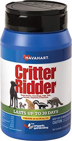 Havahart Critter Ridder 3141 Animal Repellent, 1.25 pound Granular Shaker