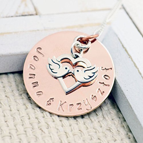 Rose Gold Filled Love Birds Personalized Necklace - Love it Personalized
