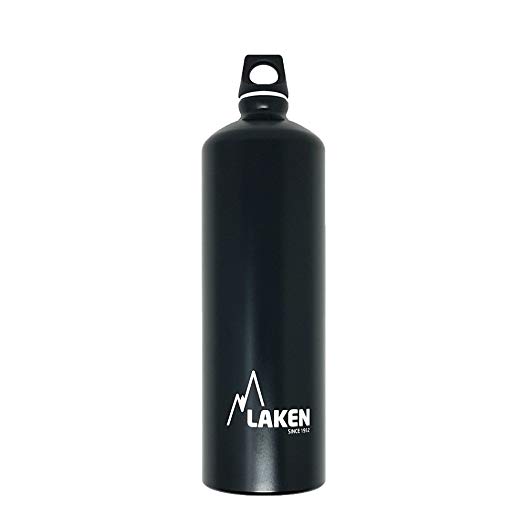 Laken Futura Aluminum Water Bottle Narrow Mouth Screw Cap with Loop 20-50 Ounces