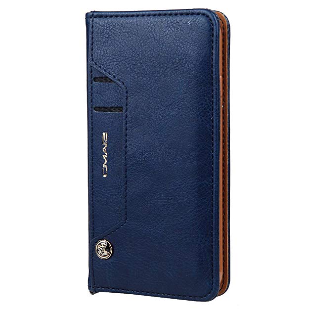 Flip Folio Leather Wallet Phone Case with Credit Card Holder For iPhone 6/6S/7/6 Plus/6S Plus/7 Plus/8/8 Plus/iPhone X/XS/XS Max/XR Samsung Galaxy S7/S7 Edge/S8/S8 Plus  /S9/S9 Plus  , 5 Colors