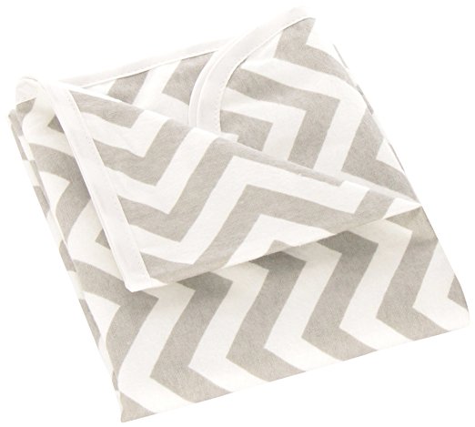 Kushies Baby Deluxe Change Pad, Grey Chevron