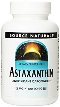 Source Naturals Astaxanthin 2mg, Antioxidant Carotenoid, 120 Softgels