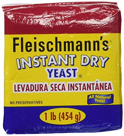 Fleischmann's Instant Yeast - 2 pack/each 16 oz. bags