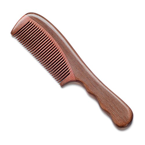 EQLEF® Red sandalwood no static handmade comb (standard)