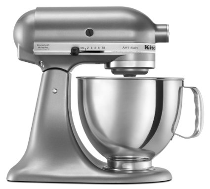 KitchenAid KSM150PSCU Artisan Series 5-Qt. Stand Mixer with Pouring Shield - Contour Silver