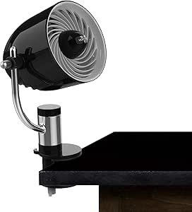 Vornado PIVOTC Personal Air Circulator Fan with Multi-Surface Clip, Black (CR1-0387-06)