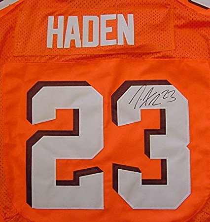 Joe Haden Cleveland Browns Signed Autographed New Style Orange #23 Jersey Size 48