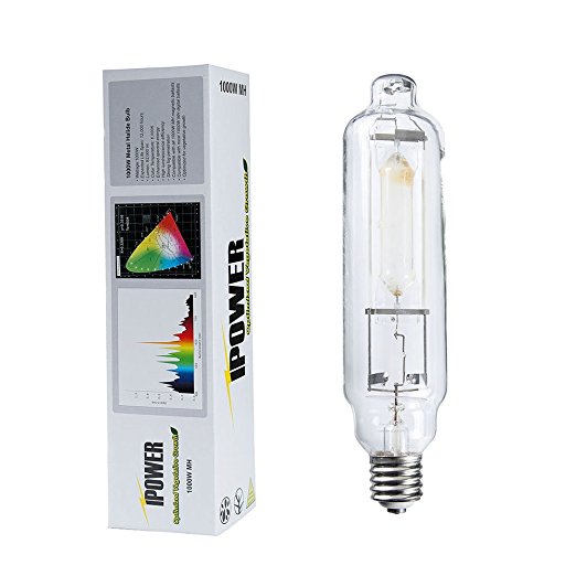 iPower 1000-Watt MH Grow Light Bulb for Magnetic and Digital Ballast, High CRI for Daylight-like Performance