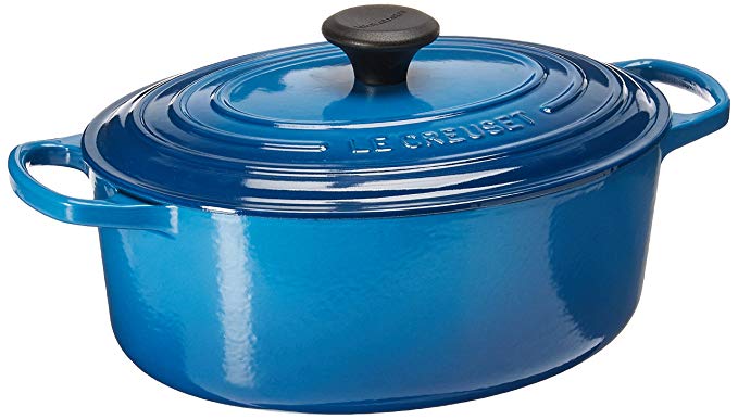 Le Creuset Signature Enameled Cast-Iron 5-Quart Oval French (Dutch) Oven, Marseille