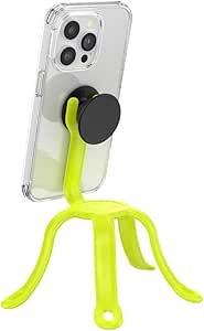 PopSockets Flexible Phone Mount & Stand, Phone Tripod Mount, Universal Device Mount, Into The Woods - Chartreuly GITD