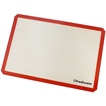 Freshware Silicone Non-Stick Baking Mat, Full Size, 24.4 x 16.5 inch, BM-104