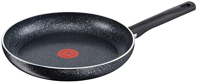 Tefal C2640702 Brut Stone Effect Frying Pan, Black